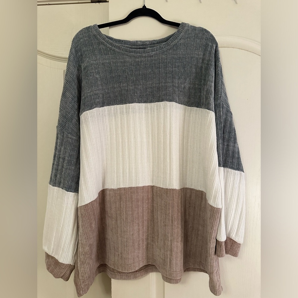 Chic Soul Color Block Sweater